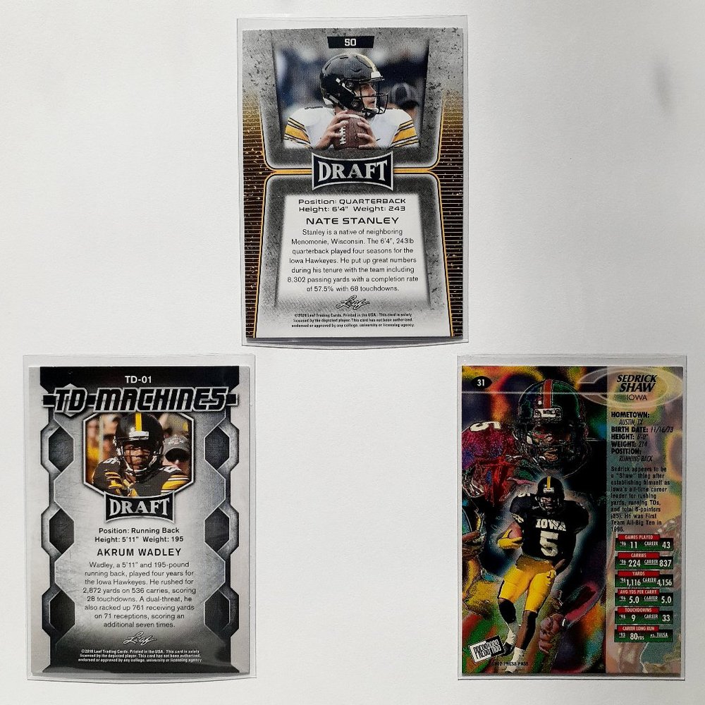 Iowa Hawkeyes 9 Card Lot [CFBL] [C4_3_1] - Picture 4 of 8
